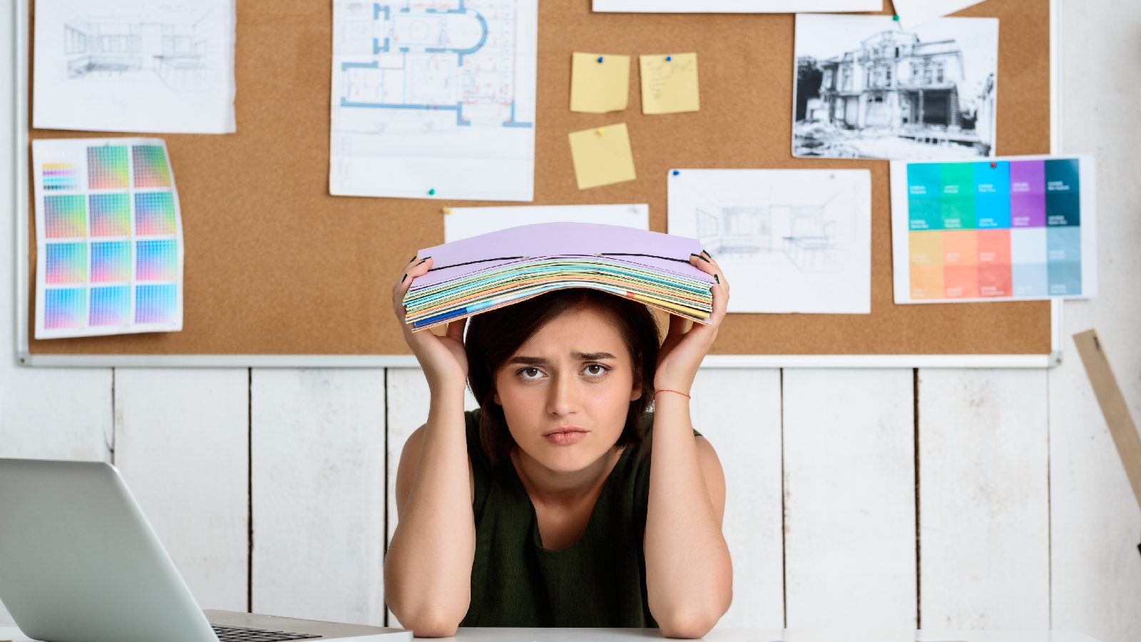 Woman finding it hard to concentrate